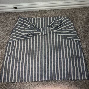 Altard State Stripped Skirt with a Bow